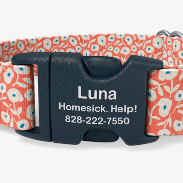closeup of buckle personalization